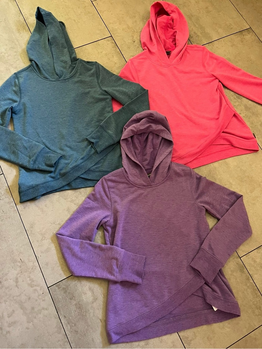 EUC Girls Eddie Bauer lightweight Hoodies - Pink, Purple, Teal